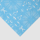 Papier Mousseline Couture Bleue Bébé (Détail)