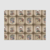 Papier Mousseline Couvertures de livres de Noël rustiques victoriens (Recto)