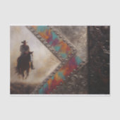 Papier Mousseline Cow-boy industriel découpage (Recto)