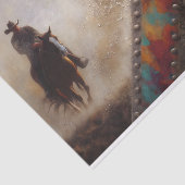 Papier Mousseline Cow-boy industriel découpage (Détail)