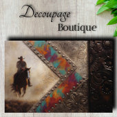 Papier Mousseline Cow-boy industriel découpage