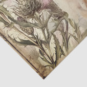 Papier Mousseline Cow Highland Scotland Thistère Aquarelle (Détail)