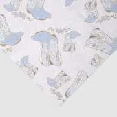 Papier Mousseline Cowboy Baby shower Pays Western Blue Boy (Détail)