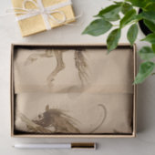 Papier Mousseline Cowboy on a Bucking Horse by Edward Borein (Cadeau)