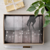 Papier Mousseline Cowboy Rustic Wood Grange Country Party Wild West (Cadeau)