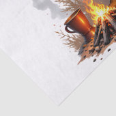 Papier Mousseline Cowboy Santa: Rustic Campfire Christmas Graphic (Détail)