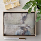 Papier Mousseline Cowboy Western Floral Aquarelle Découpage (Cadeau)