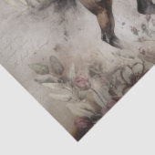 Papier Mousseline Cowboy Western Floral Aquarelle Découpage (Détail)