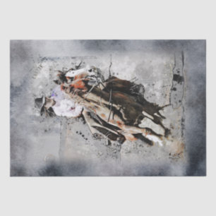 Papier Mousseline Cowgirl Western Barrel Racing