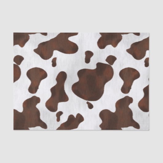 Papier Mousseline Cowhide Faux Hair Western Leather Spotted (Recto)