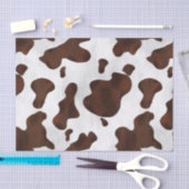 Papier Mousseline Cowhide Faux Hair Western Leather Spotted (Artisanat)