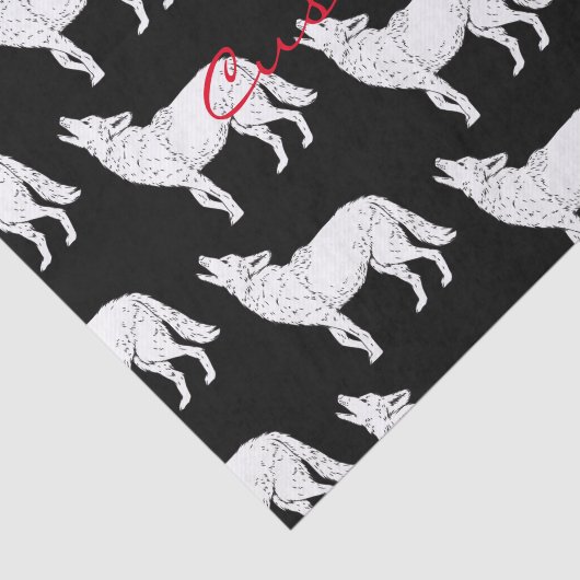 Papier Mousseline Coyote Howling Thunder_Cove (Détail)