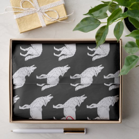 Papier Mousseline Coyote Howling Thunder_Cove (Cadeau)