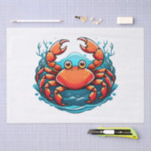 Papier Mousseline crabe-drole (Artisanat)