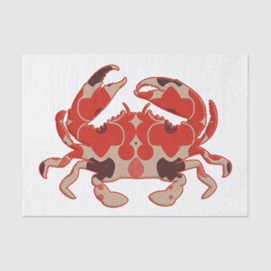 Papier Mousseline Crabe - rétro (Recto)