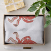 Papier Mousseline Crabe - rétro (Cadeau)
