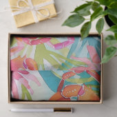 Papier Mousseline Crabes d'aquarelle tropicale colorés (Cadeau)