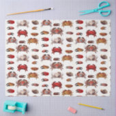 Papier Mousseline Crabes et vaches de crabe vintages (Artisanat)