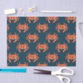 Papier Mousseline Crabes Motif balnéaire (Artisanat)