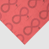 Papier Mousseline Cranberry Gradient Infinity Hearts (Détail)