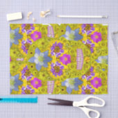 Papier Mousseline Crâne 3 de fleur (Artisanat)