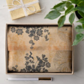 Papier Mousseline Crâne avec les ailes et la corneille avec des (Cadeau)