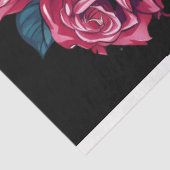 Papier Mousseline Crâne avec Roses à goutte 1 Papier découpage (Détail)