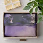 Papier Mousseline Crâne corbeau (Cadeau)