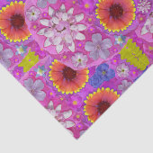 Papier Mousseline Crâne de fleurs 2 (Détail)