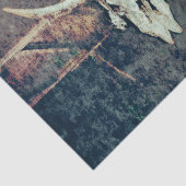 Papier Mousseline Crâne de la vache occidentale Texture Brown Turquo (Détail)