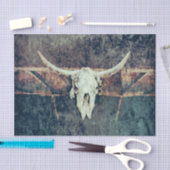 Papier Mousseline Crâne de la vache occidentale Texture Brown Turquo (Artisanat)