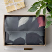 Papier Mousseline Crâne de mort gothique et Rose (Cadeau)