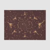 Crâne de vache girly glitter or marron occidental