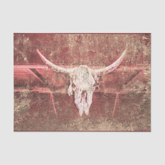 Papier Mousseline Crâne de vache rustique Grunge de texture beige Br (Recto)