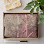 Papier Mousseline Crâne de vache rustique Grunge de texture beige Br (Cadeau)