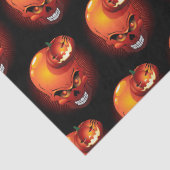 Papier Mousseline Crâne d'Halloween et Citrouille (Détail)