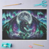 Papier Mousseline Crâne dragon (Artisanat)