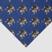 Papier Mousseline Crâne et chapeau de pirate (Détail)