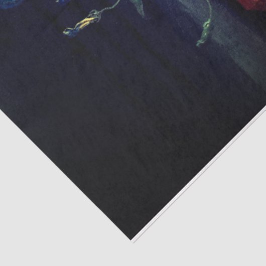 Papier Mousseline Crâne et rose (Détail)