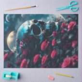 Papier Mousseline Crâne floral (Artisanat)