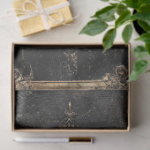 Papier Mousseline Crâne gothique (Cadeau)