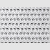 Papier Mousseline Crâne gothique #1F Vue à la ligne (Recto)