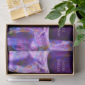 Papier Mousseline Crâne gothique Face unique Purple Blue Tattoo Shop (Cadeau)