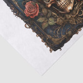 Papier Mousseline Crâne gothique pour découpage (Détail)
