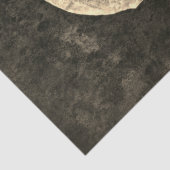 Papier Mousseline Crâne humain gothique Texture beige noire (Détail)