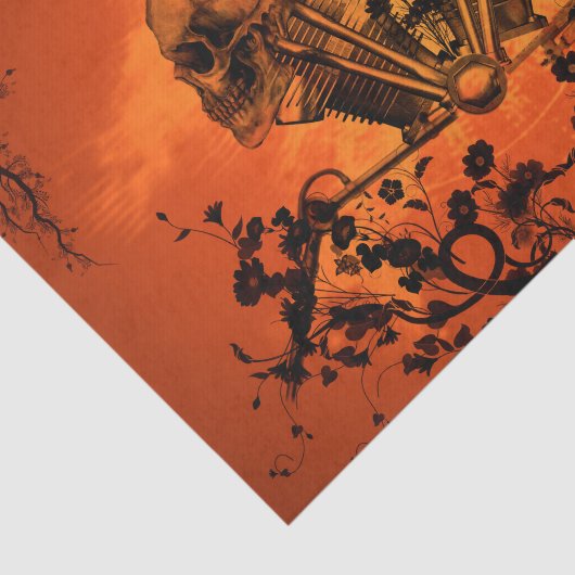 Papier Mousseline Crâne mécanique impressionnant (Détail)