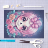 Papier Mousseline Crâne Mignon (Artisanat)