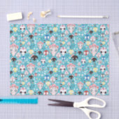 Papier Mousseline Crâne riant de texture (Artisanat)