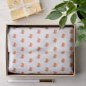Papier Mousseline Crâne rouge chaud orange simple propre frais (Cadeau)