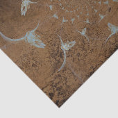 Papier Mousseline Crâne taureau Abstrait Brown occidental (Détail)